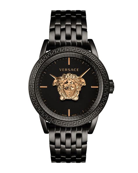 versace watch black and gold|versace diamond watch.